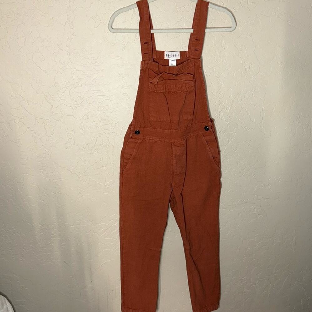 Seeker the modern monk organic Cotten hemp overalls in clay